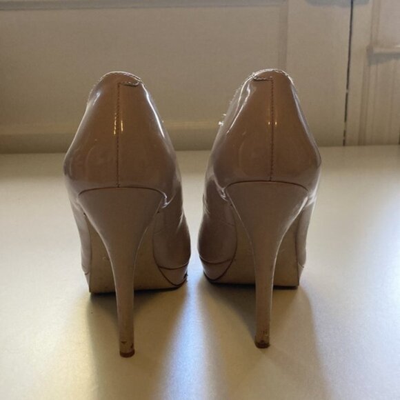 π β¨ Aldo Nude Patent Leather Platform Stiletto Heels | Size 38 - Picture 2 of 12